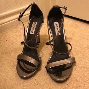Steve Madden Silver Heels